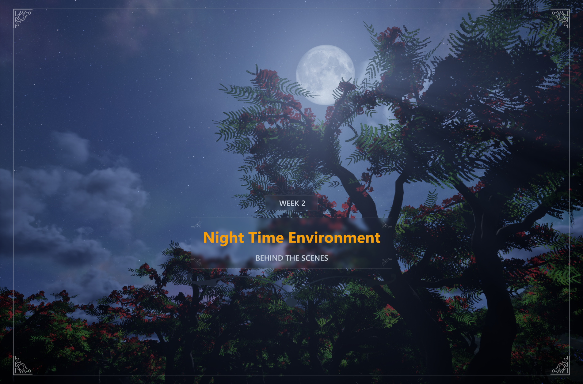 Night time environment showcase
